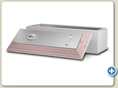 Wilbert Cameo Rose - Concrete vault with stainless steel and ABS plastic lining with exterior Rose emblem