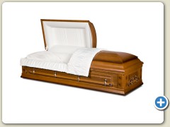 Rental Oak / Rosetan Crepe w/ Alternative Container (cremation only)